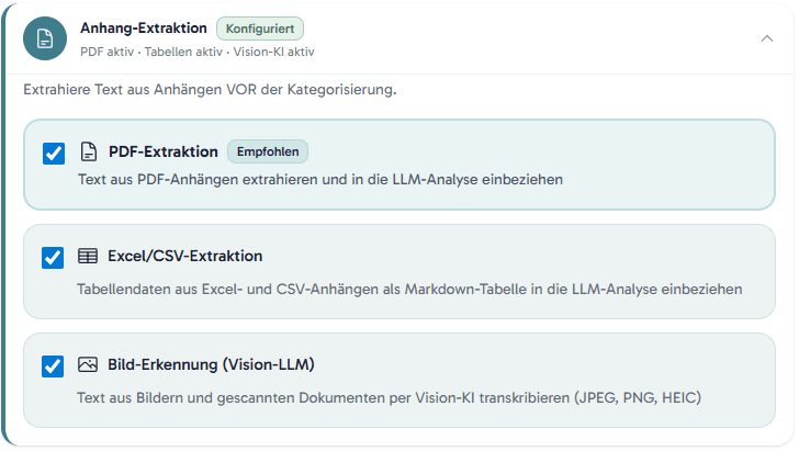 PDF, Excel und Bilder – pro Workflow
